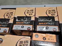 Partij diverse schroeven, bouten, moeren en ringen, o.a. maxxfast, fisher, fabory - afbeelding 32 van  33