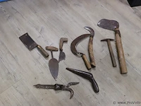Partij diverse soorten (oud/antiek) gereedschap - afbeelding 1 van  5