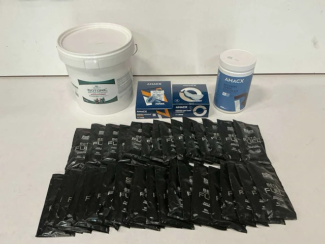 Partij diverse sport supplementen (60x) - afbeelding 1 van  9