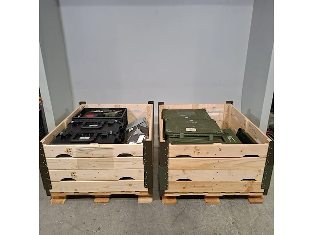 Partij diverse transportkisten en koffers, o.a engels, skb - afbeelding 1 van  8