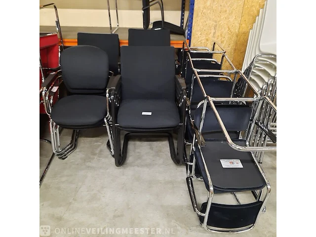 Partij diverse vergaderstoelen o.a. gispen - afbeelding 9 van  22