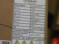 Partij diversen bestaande uit o.a. growatt pv-inverter; model 1000-s; solar-log type 200 & honeywell touch klokthermostaat - afbeelding 4 van  9