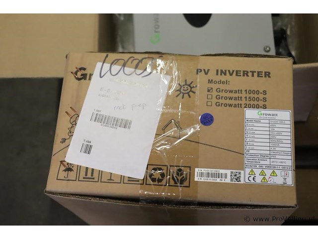 Partij diversen bestaande uit o.a. growatt pv-inverter; model 1000-s; solar-log type 200 & honeywell touch klokthermostaat - afbeelding 5 van  9