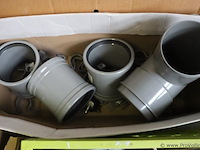 Partij diversen bestaande uit o.a. pvc-buisfittingen, schakelmateriaal & kabelschoen - afbeelding 6 van  8