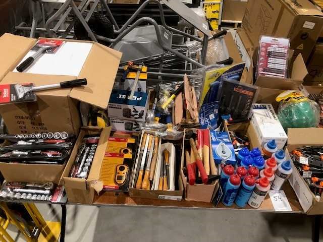 Partij diversen gereedschappen op tafel - afbeelding 4 van  14