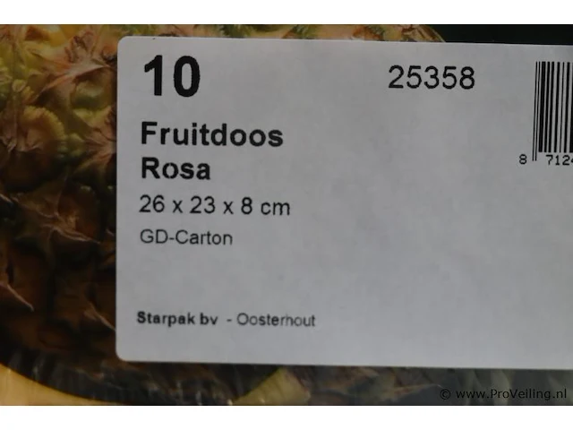 Partij diversen (inhoud 2 planken) bestaande uit o.a. fruitboxen, mokkenmustjes (eiermutsjes) & folierol houders - afbeelding 8 van  8