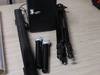 Partij diversen o.a. mini-koelkast, statief, microfoons (2x) & roseland bluetooth soundbar - afbeelding 1 van  10