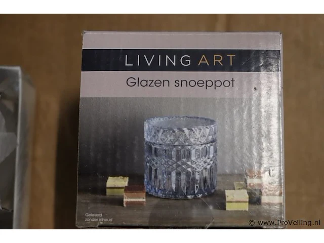Partij diversen o.a. voorraadpotjes, geurkaarsen, glazen snoeppot & vidaxl zeepdispensers - afbeelding 3 van  5