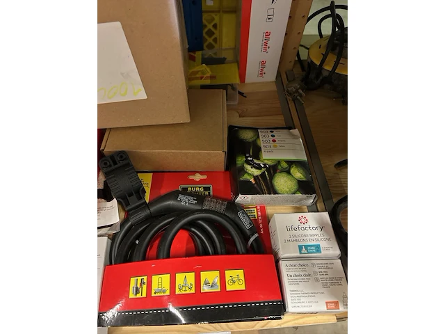 Partij diversen w.o. houder voor apparaten, slot w.o. burgwachter, hp, inline - afbeelding 3 van  8