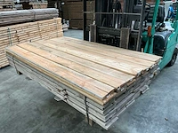 Partij douglas rhombusprofiel planken 180x14x1,5-1,8 cm - afbeelding 1 van  9