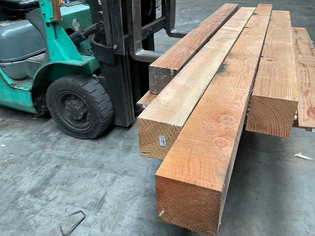 Partij douglas tuinpalen 200-300x14,5x14,5 cm - afbeelding 5 van  18