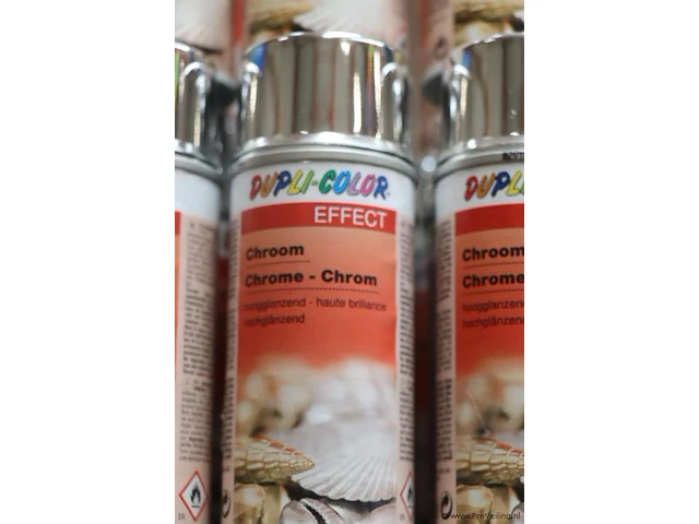 Partij duplicolor chrome effect spuitbussen - 18 bussen á 150ml - afbeelding 2 van  4