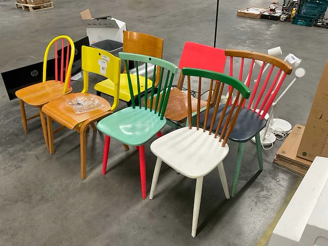 Partij eetkamerstoelen (7x) - afbeelding 2 van  7
