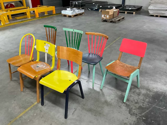 Partij eetkamerstoelen (7x) - afbeelding 3 van  7