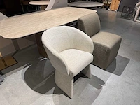 Partij eetkamerstoelen, fauteuils, poefs (13x) - afbeelding 14 van  38