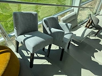 Partij eetkamerstoelen, fauteuils, poefs (13x) - afbeelding 28 van  38