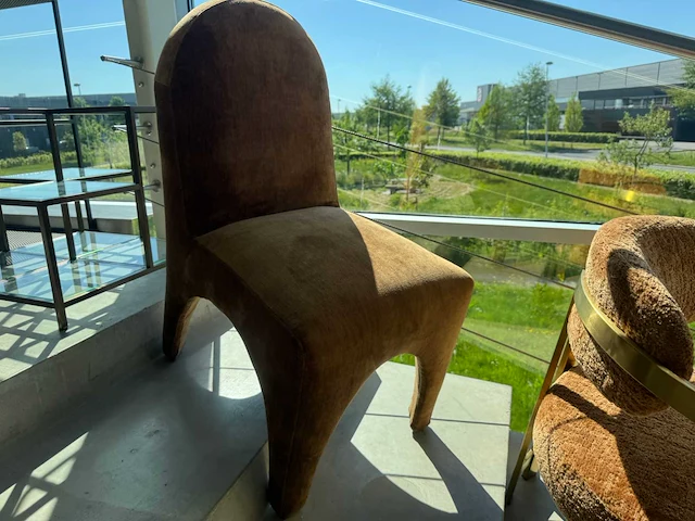 Partij eetkamerstoelen, fauteuils, poefs (13x) - afbeelding 30 van  38