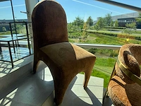 Partij eetkamerstoelen, fauteuils, poefs (13x) - afbeelding 30 van  38