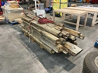 Partij eiken balken en planken - afbeelding 1 van  6