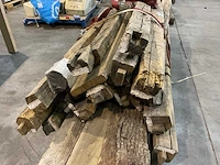 Partij eiken balken en planken - afbeelding 5 van  6