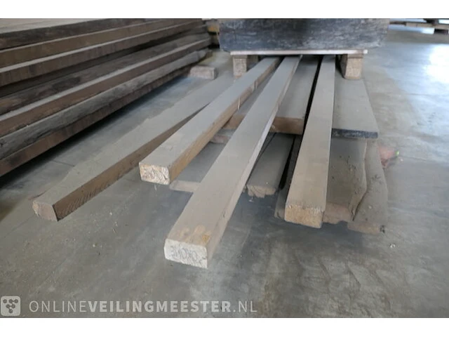 Partij eiken balken en planken - afbeelding 9 van  10
