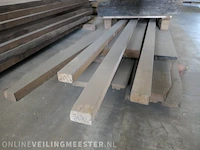 Partij eiken balken en planken - afbeelding 9 van  10