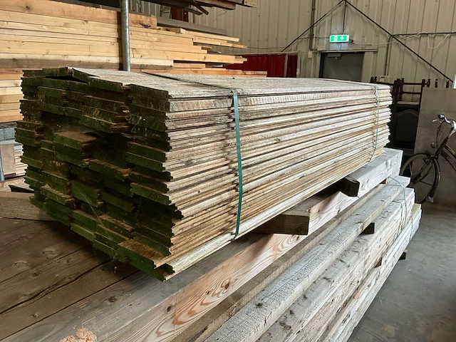 Partij eiken planken - afbeelding 1 van  5