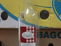 Partij einkochwelt rechte glazen flessen met schroefdop, 700ml - 190 stuks - afbeelding 2 van  3