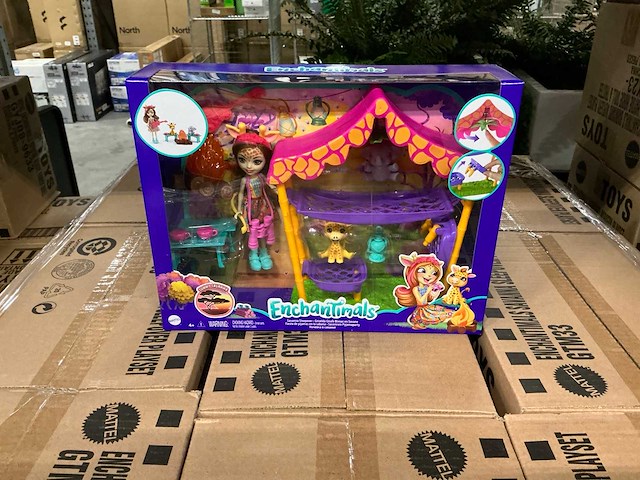 Partij enchantimals savanna sleepover playsets (99x) - afbeelding 2 van  5