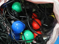 Partij feestartikelen o.a. party/kerstverlichting & vlaggetjes - afbeelding 3 van  9