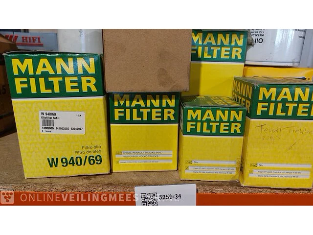 Partij filters o.a. hengst, mann filter - afbeelding 15 van  17
