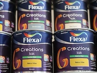 Partij flexa creations binnen lakverf - 42 blikken á 250ml - afbeelding 5 van  7