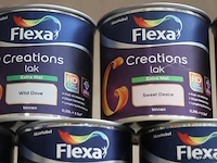 Partij flexa creations binnen lakverf - 42 blikken á 250ml - afbeelding 6 van  7