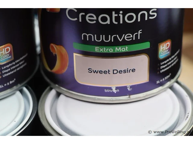 Partij flexa creations muurverf - diverse kleuren - 24 blikken á 1ltr - afbeelding 4 van  8