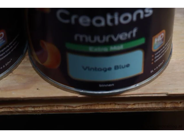Partij flexa creations muurverf - diverse kleuren - 24 blikken á 1ltr - afbeelding 6 van  8