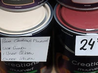 Partij flexa creations muurverf - diverse kleuren - 24 blikken á 1ltr - afbeelding 8 van  8