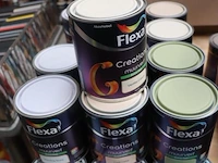 Partij flexa creations muurverf - diverse kleuren - 24 blikken á 1ltr - afbeelding 1 van  8