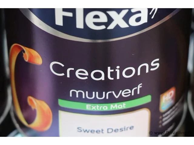 Partij flexa creations muurverf - diverse kleuren - 34 blikken á 1ltr - afbeelding 2 van  8