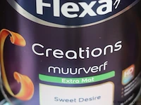 Partij flexa creations muurverf - diverse kleuren - 34 blikken á 1ltr - afbeelding 2 van  8