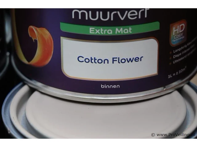 Partij flexa creations muurverf - diverse kleuren - 34 blikken á 1ltr - afbeelding 3 van  8