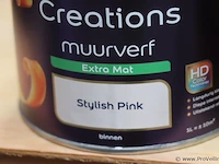 Partij flexa creations muurverf - diverse kleuren - 34 blikken á 1ltr - afbeelding 6 van  8