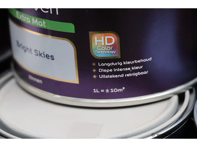 Partij flexa creations muurverf - diverse kleuren - 34 blikken á 1ltr - afbeelding 7 van  8