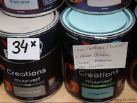 Partij flexa creations muurverf - diverse kleuren - 34 blikken á 1ltr - afbeelding 8 van  8