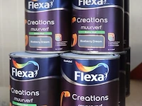 Partij flexa creations muurverf - extra mat - kleur blueberry dream - 10 blikken á 1ltr - afbeelding 1 van  3