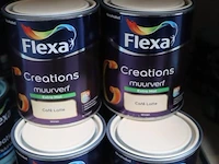 Partij flexa creations muurverf - extra mat - kleur café latte - 12 blikken á 1ltr - afbeelding 1 van  3