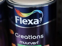 Partij flexa creations muurverf - extra mat - kleur café latte - 12 blikken á 1ltr - afbeelding 2 van  3