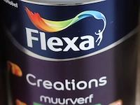 Partij flexa creations muurverf - extra mat - kleur red elegance - 10 blikken á 1ltr - afbeelding 2 van  3