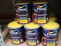 Partij flexa creations muurverf - extra mat - kleur retro vibe - 13 blikken á 750ml - afbeelding 1 van  3