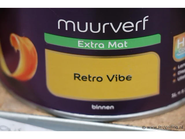 Partij flexa creations muurverf - extra mat - kleur retro vibe - 13 blikken á 750ml - afbeelding 3 van  3
