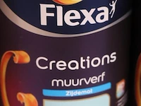 Partij flexa creations muurverf - extra mat - vintage blue - 12 blikken á 1ltr - afbeelding 2 van  3